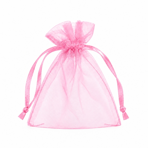 Organzapåse - Rosa - 8 x 10 cm - 12 st