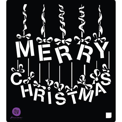 Schablon Prima Stencil 6”X6” Ornament Letters