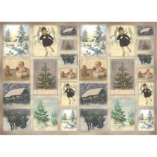 Decoupage papper Oslo 25 x 35 cm till scrapbooking, pyssel och hobby