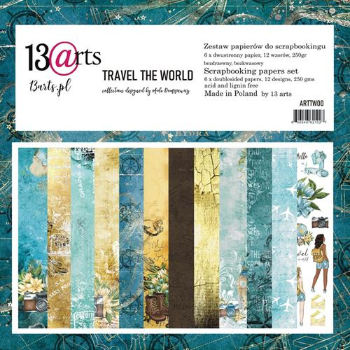 Paper Pack 13 Arts - Travel the World - 12x12 Tum