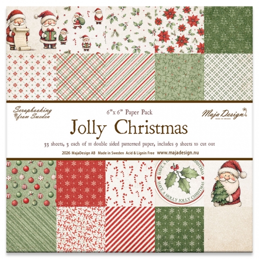 Paper Pack 6x6 Tum - Maja Design - Jolly Christmas