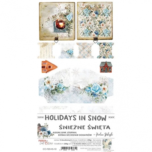 Scrapbooking Papper Craft o Clock - Holidays In Snow