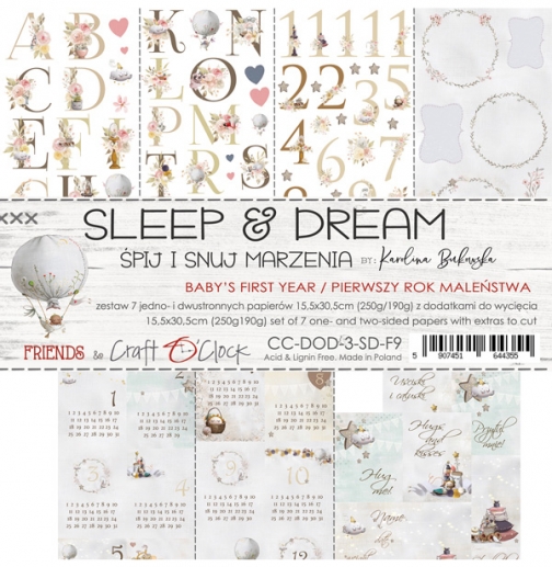 Paper Pack Craft o Clock - Sleep & Dream - Babys First Year