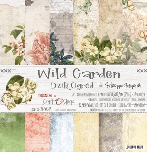Paper Pack Craft o Clock - Wild Garden - 12x12 Tum