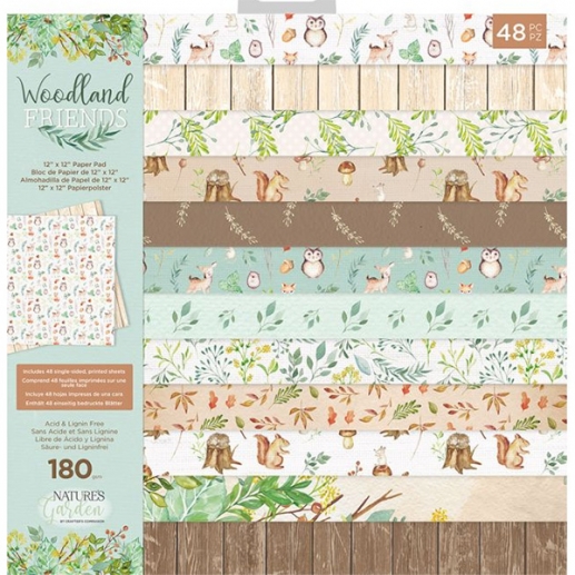 Paper Pack Crafter's Companion - Woodland Friends - 12x12 Tum