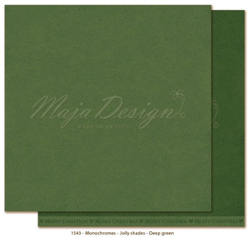 Maja Monochromes - Jolly Christmas - Deep Green