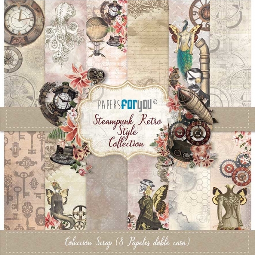 Paper Pack Papers For You - Steampunk Retro Style - 12x12 Tum