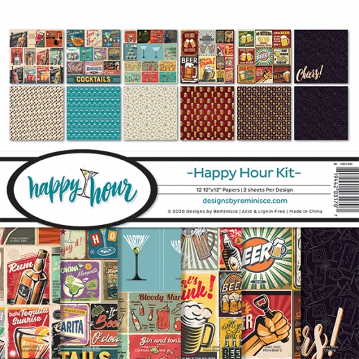 Paper Pack Reminisce - Happy Hour - 12x12 Tum
