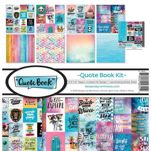 Paper Pack Reminisce - Quote Book - 12x12 Tum
