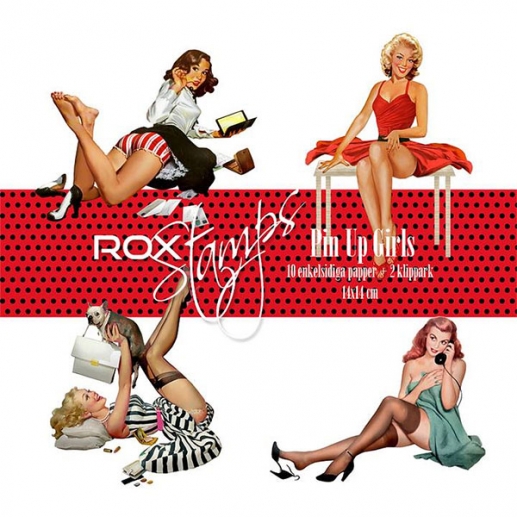 Paper Pack Rox Stamps - Pin Up Girls - 14x14 cm