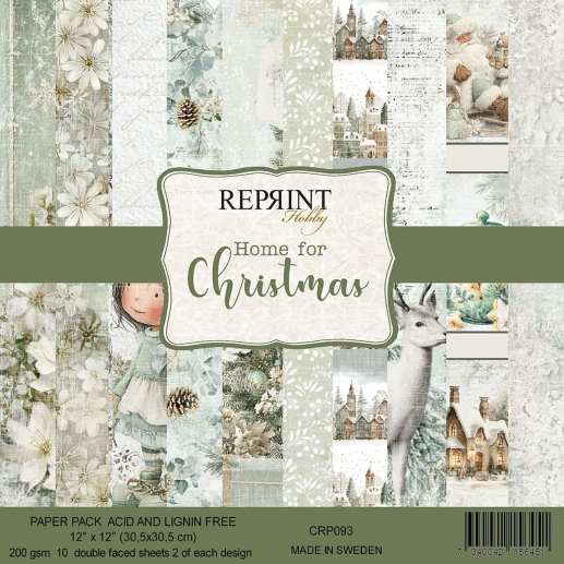 Paper Pad 12x12 - Home For Christmas - Reprint