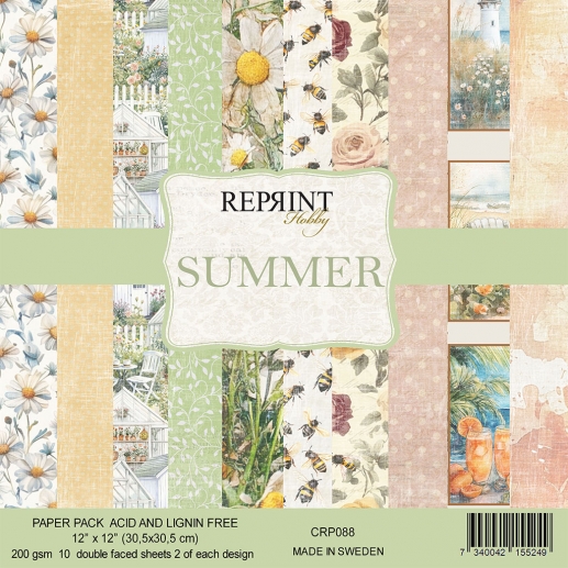 Scrapbooking Paper Pad - Summer Collection - Reprint