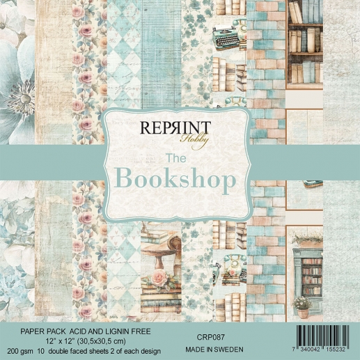 Scrapbooking Papper - Paper Pad The Bookshop - Reprint