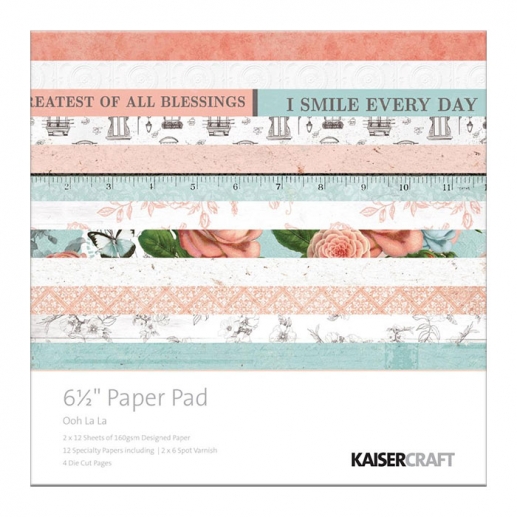 Paper Pad 6.5"x6.5" Ooh La Kaisercraft Scrapbooking Papper