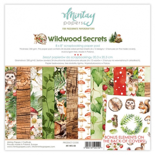 Paper Pad 8x8 - Mintay Papers - Wildwood Secrets