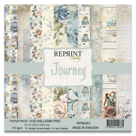 Scrapbooking Papper Paper Pad Journey - Reprint