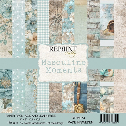 Paper Pad Masculine Moments, Reprint, Fars Dag, Fathers Day, Pappa