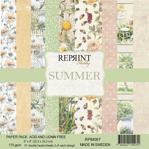 Scrapbooking Paper Pad - Summer Collection - Reprint