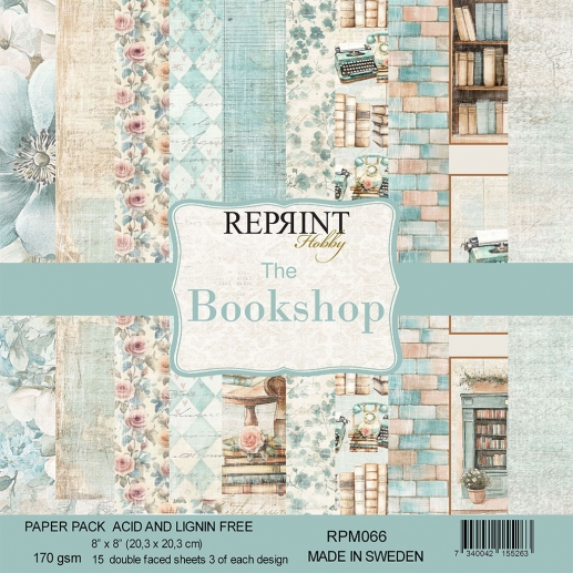 Scrapbooking Papper - Paper Pad The Bookshop - Reprint