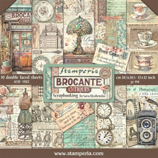 Paper Pad Stamperia Brocante Antiques