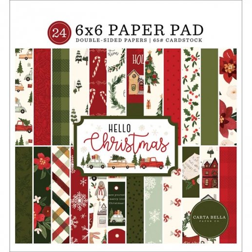 Paper Pad Carta Bella - Hello Christmas - 6x6 Tum