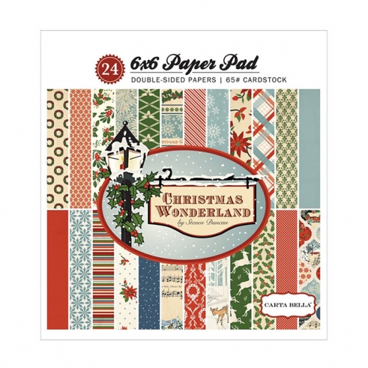 Paper Pad 6"x6" Carta Bella Christmas Wonderland 24 ark