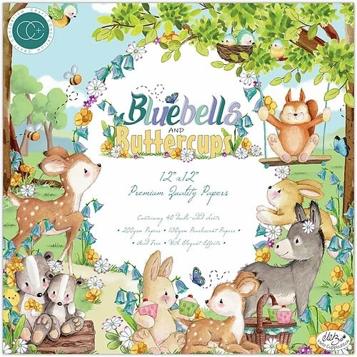 Paper Pad Craft Consortium - Bluebells and Buttercups - 12x12 Tum