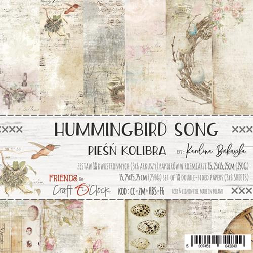 Paper Pad Craft o Clock - Hummingbird Song