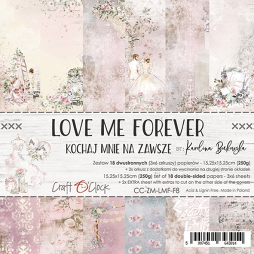 Paper Pad Craft o Clock - Love me Forever - 6x6 Tum