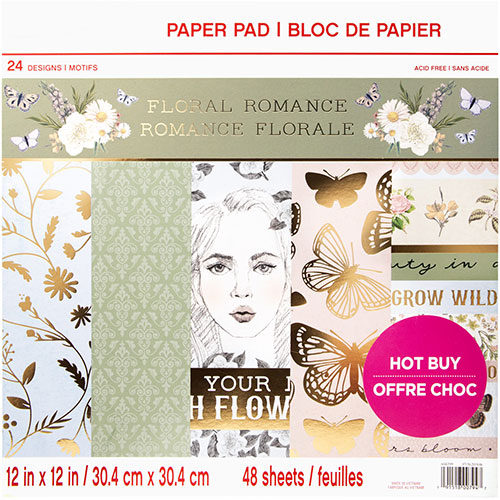 Paper Pad Craft Smart Floral Romance Smith 12x12 Tum