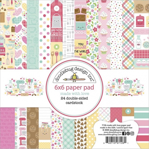 Paper Pad Doodlebug - Made with Love - 6x6 Tum