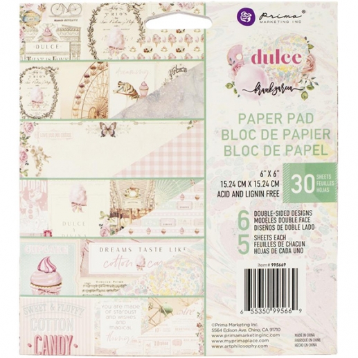 Paper Pad Prima Marketing - Dulce - 6x6 Tum