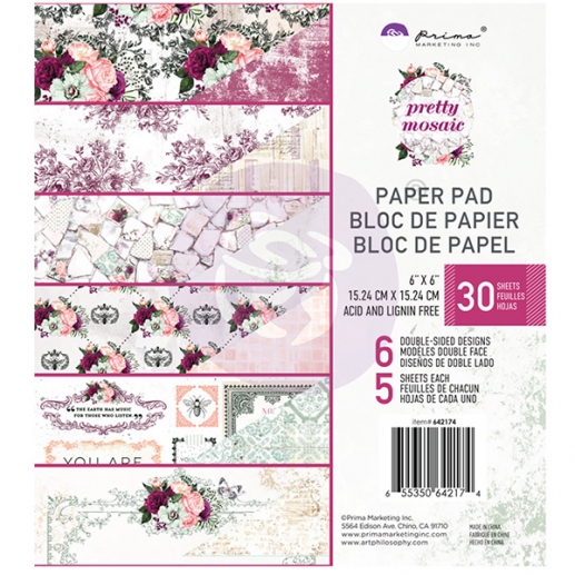 Paper Pad Prima Marketing - Pretty Mosaic - 6x6 Tum