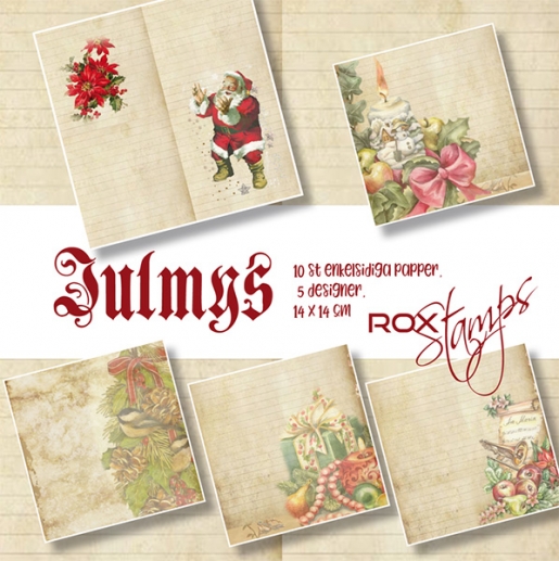 Paper Pad Rox Stamps - Julmys - 14x14 cm