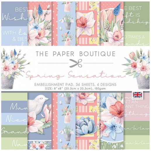 Paper Pad 8x8 Spring Sensation - Embellishment - The Paper Boutique