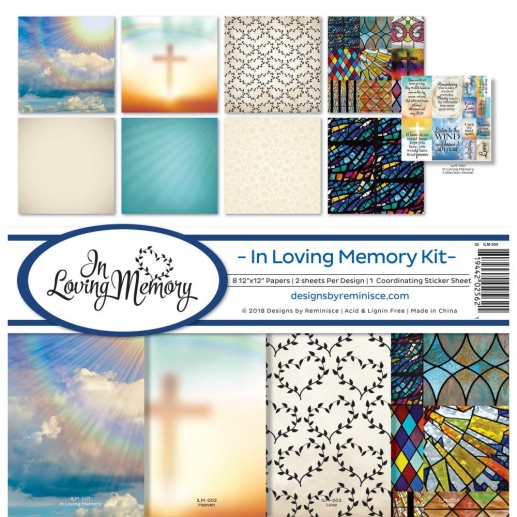 Paper Kit 12x12 - Reminisce - In Loving Memory