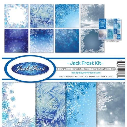 Paper Kit 12x12 Reminisce Jack Frost till scrapbooking, pyssel och hobby