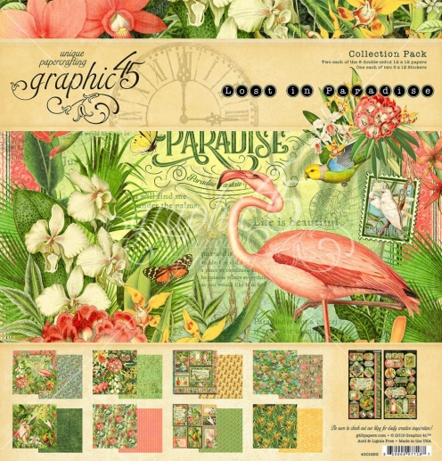 Paper Pack Graphic 45 - Lost in Paradise - 12x12 Tum