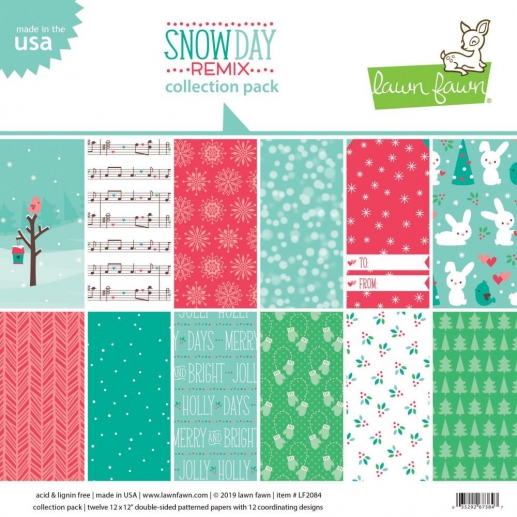 Paper Pack Lawn Fawn - Snow Day Remix - 12 x 12 Tum