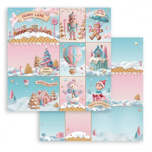 Papper Stamperia Candy Christmas