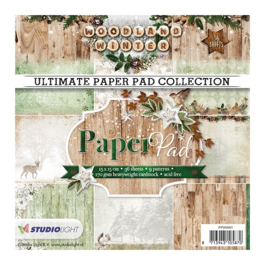 Paper Pad Studio Light 6x6 - Woodland Winter