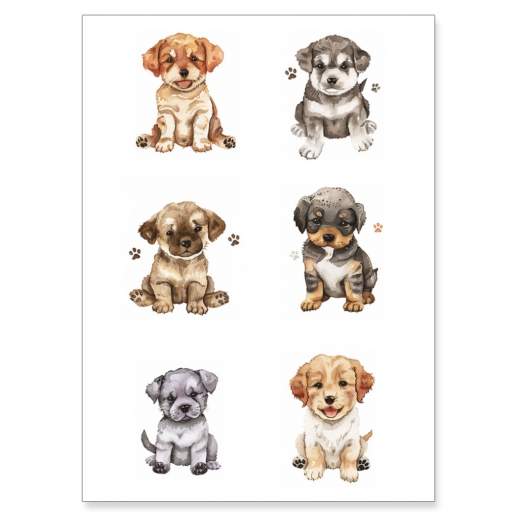 Papper Reprint A4 - Klippark - Puppies