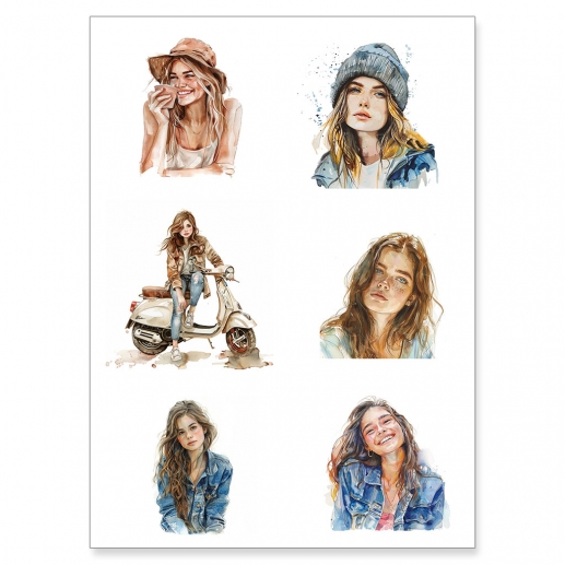 Papper Reprint A4 - Klippark - Cool Girl