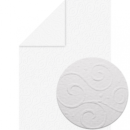Embossed Wedding Paper A4 - White 220 gsm