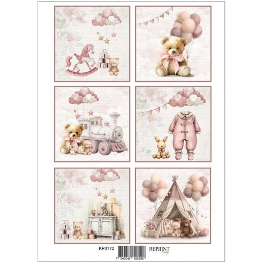 Papper Reprint A4 - Klippark - Baby Girl