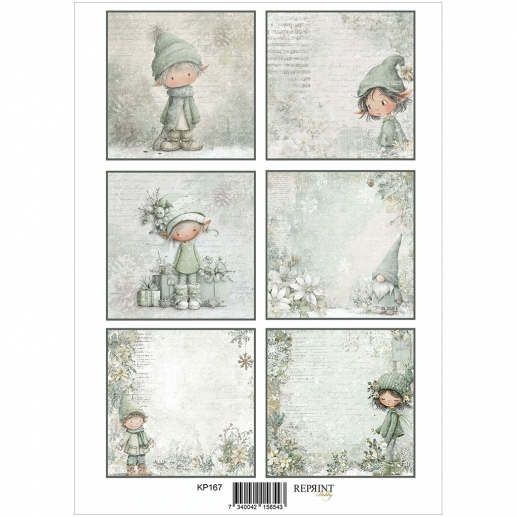 Papper Reprint A4 - Klippark - Home For Christmas