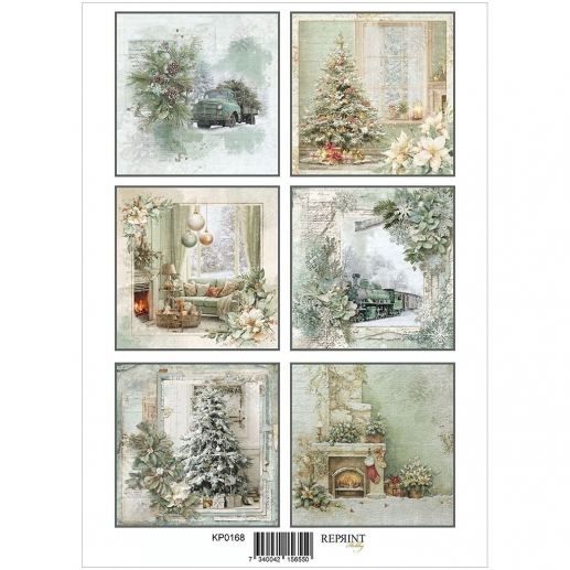 Papper Reprint A4 - Klippark - Home For Christmas