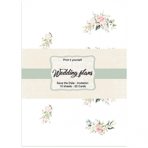 Papper Reprint A4 - Wedding Plans - Delightful Love - Inbjudningar - 10 ark