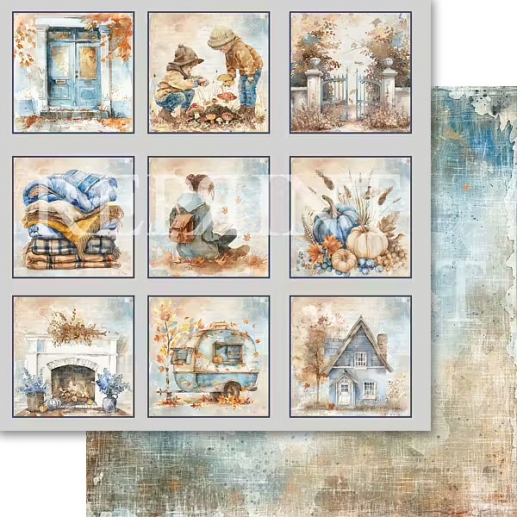 Scrapbooking Papper Reprint Hello Fall - Höstpapper