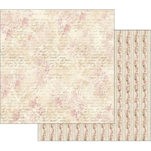 Pink Buttercup With Writing Stamperia Scrapbooking